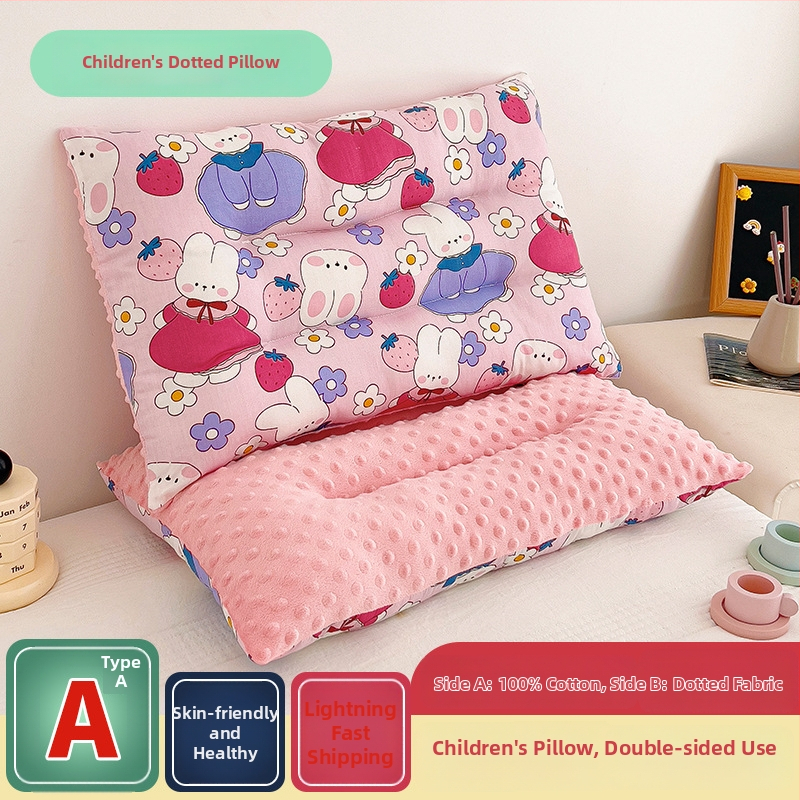 Παιδικό μαξιλάρι από αφρό μνήμης με κάλυμμα από 100% βαμβάκι, ορθογώνιο σχήμα, ύψος 5–10 εκ