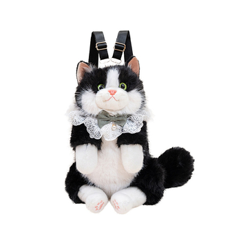 Плюшена кукла — Mink Plush Cloth Cat Backpack, Qiman Toys, PP Cotton попълване, за възраст 14+