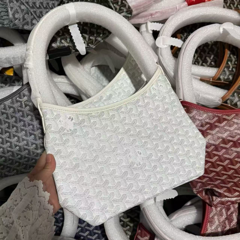 Dog Tooth uzorak Tote torba u hoboskom stilu, PVC tijelo, konopna podstava, zatvaranje na zip, unutarnji pretinac sa zipom, jednodjelna naramenica, za svakodnevnu upotrebu