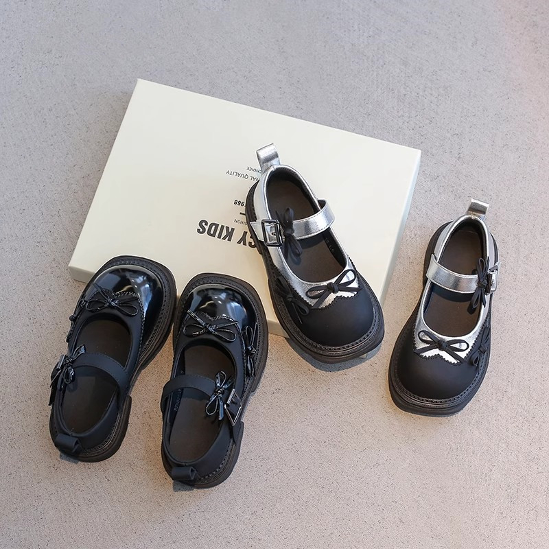 PU bőr Mary Jane gyerekcipő lányoknak, Velcro-zárás, EVA talpbetét, gumitalp, színben harmonizáló minta, főiskolai stílus, 4-16 éveseknek, tavasz-ősz