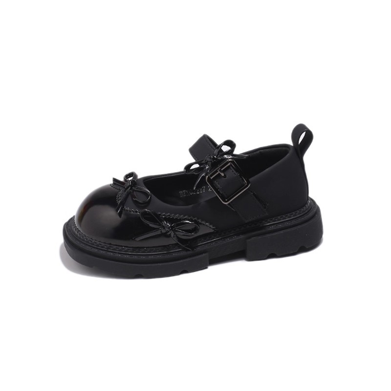 PU bőr Mary Jane gyerekcipő lányoknak, Velcro-zárás, EVA talpbetét, gumitalp, színben harmonizáló minta, főiskolai stílus, 4-16 éveseknek, tavasz-ősz