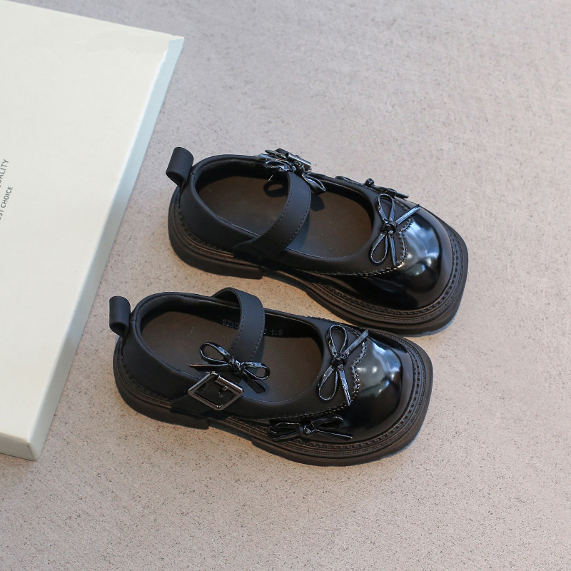 PU bőr Mary Jane gyerekcipő lányoknak, Velcro-zárás, EVA talpbetét, gumitalp, színben harmonizáló minta, főiskolai stílus, 4-16 éveseknek, tavasz-ősz