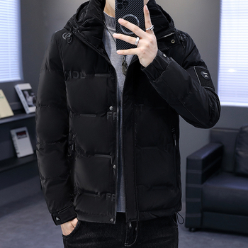 Μπουφάν με γέμισμα από λευκό πούπουλο για εφήβους, με κουκούλα, μακριά γραμμή, ελαφριά προστασία από το κρύο (-5°C έως 0°C)