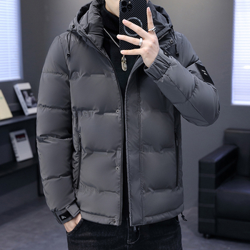 Μπουφάν με γέμισμα από λευκό πούπουλο για εφήβους, με κουκούλα, μακριά γραμμή, ελαφριά προστασία από το κρύο (-5°C έως 0°C)