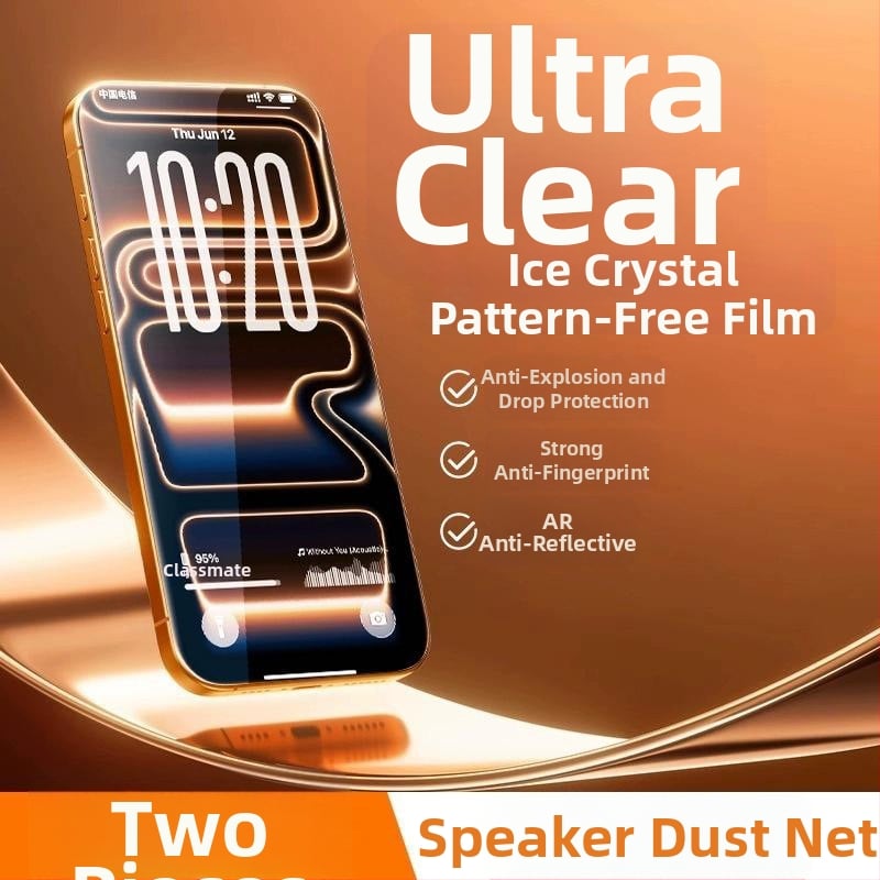 Protecție ecran din sticlă pentru iPhone 16 — acoperire completă, claritate HD, rezistent la zgârieturi, anti-amprente, filtrare lumină albastră