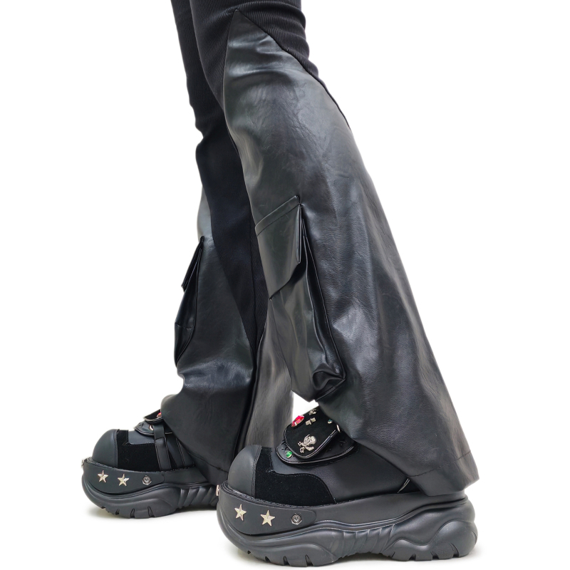 Női mikroszálas mokaszinek 6–8 cm vastag sarokkal, zárás kötés + Velcro, talp gumihab