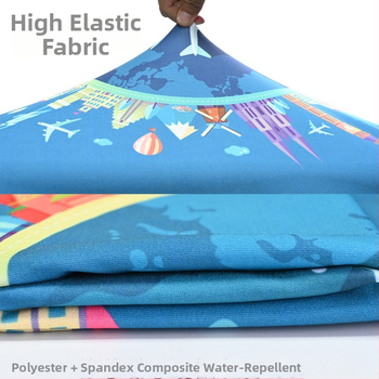 Obal na kufor z polyesteru, odolný voči opotrebeniu, zapínanie na zips, možnosť vlastného vzoru, ľahký 0.28 kg