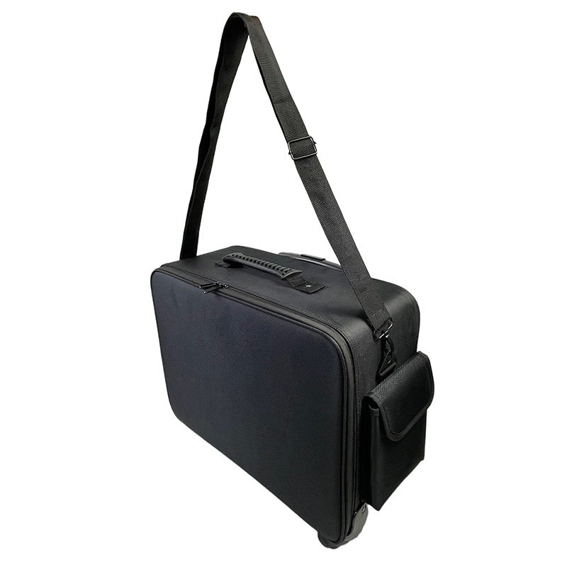 Tongyang gurulós sminktartó nagy kapacitású, Oxford anyagú, húzórúddal, univerzális kerékkel, cipzáros nyitás, zárható lakattal, uniszex