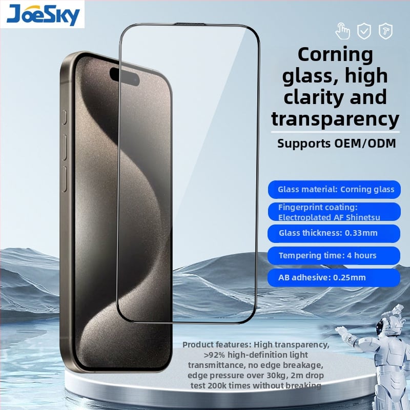 Protecție ecran din sticlă securizată pentru iPhone – Anti-Peep, Full Screen HD, 0,33 mm, Film frontal, Protecție împotriva prafului