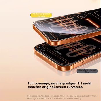 PaiPaiMi protecție ecran din sticlă temperată pentru iPhone 17 Pro Max – anti-praf, antișoc, acoperire totală a ecranului