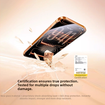 PaiPaiMi protecție ecran din sticlă temperată pentru iPhone 17 Pro Max – anti-praf, antișoc, acoperire totală a ecranului