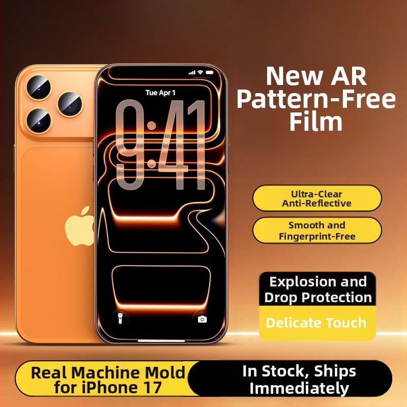 PaiPaiMi protecție ecran din sticlă temperată pentru iPhone 17 Pro Max – anti-praf, antișoc, acoperire totală a ecranului