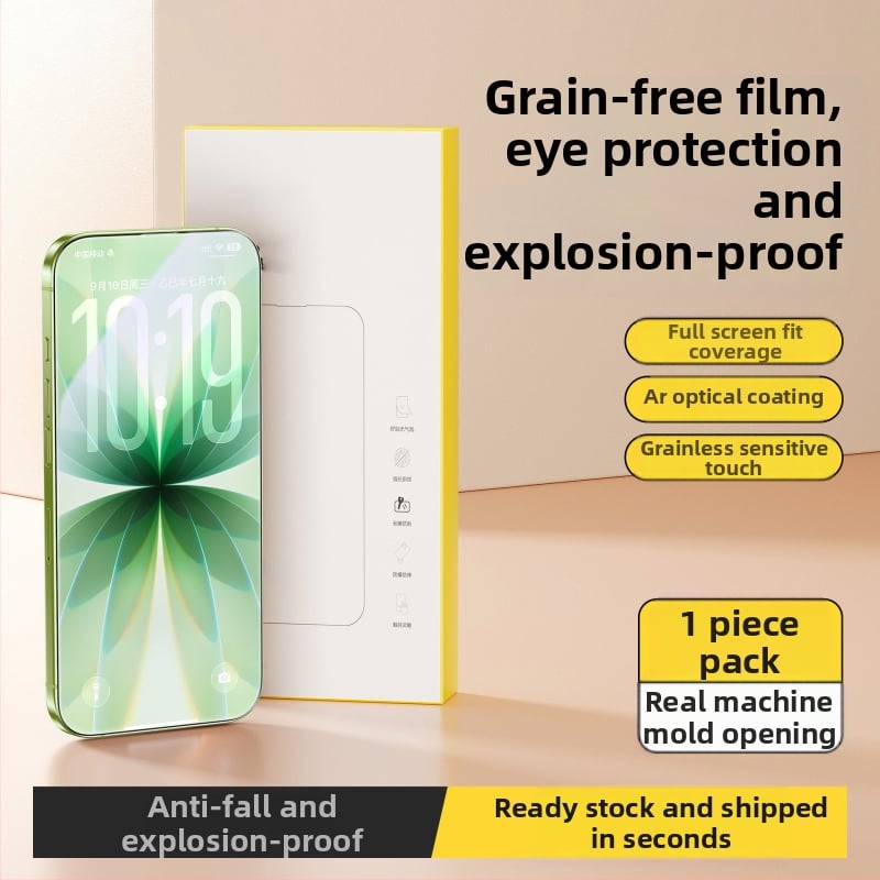 PaiPaiMi protecție ecran din sticlă temperată pentru iPhone 17 Pro Max – anti-praf, antișoc, acoperire totală a ecranului