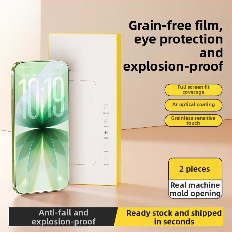 PaiPaiMi protecție ecran din sticlă temperată pentru iPhone 17 Pro Max – anti-praf, antișoc, acoperire totală a ecranului