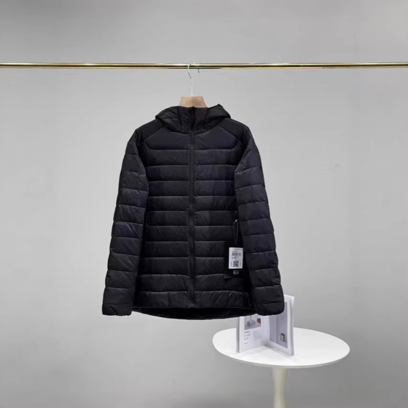 Adventure Line πουπουλένιο μπουφάν, πλήρωση 750 από λευκό χήνα πούπουλο, με κουκούλα, εξωτερικό ύφασμα πολυπροπυλένιο, κατάλληλο για ελαφρύ κρύο (-5℃ έως 0℃)