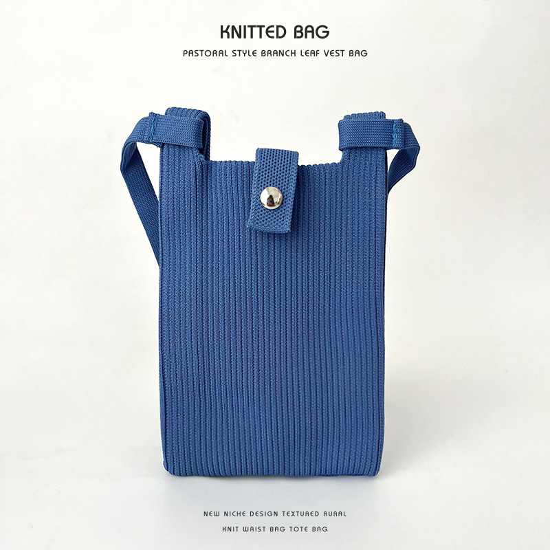 Mobiltelefon-táska poliészterből, függőleges négyzet alakú forma, Draasher csat-zárás, városi minimalist stílus nőknek