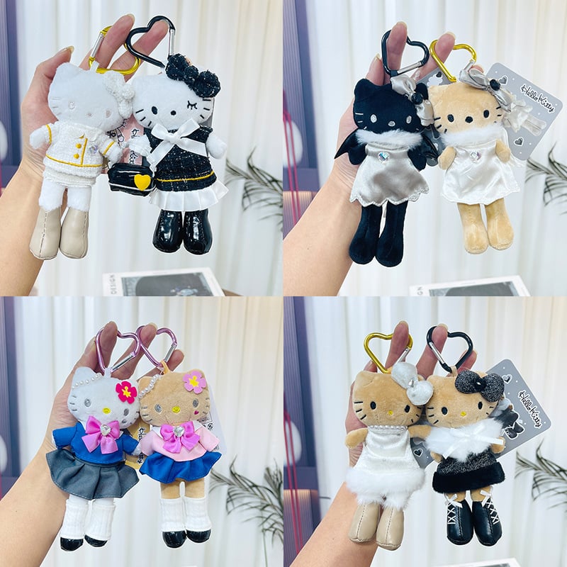 Плюшена котка кукла — животински дизайн, супер мека къса плюш, пълнител PP памук, полиестерно влакно, номер zl906