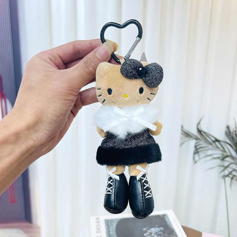 Плюшена котка кукла — животински дизайн, супер мека къса плюш, пълнител PP памук, полиестерно влакно, номер zl906