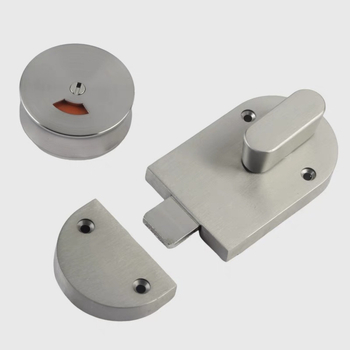 Suoweigu ενισχυμένη κλειδαριά διαχωριστικών δημόσιας τουαλέτας από ανοξείδωτο χάλυβα, με μεταλλικό φινίρισμα