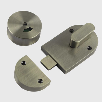 Suoweigu ενισχυμένη κλειδαριά διαχωριστικών δημόσιας τουαλέτας από ανοξείδωτο χάλυβα, με μεταλλικό φινίρισμα