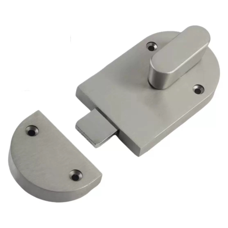 Suoweigu ενισχυμένη κλειδαριά διαχωριστικών δημόσιας τουαλέτας από ανοξείδωτο χάλυβα, με μεταλλικό φινίρισμα