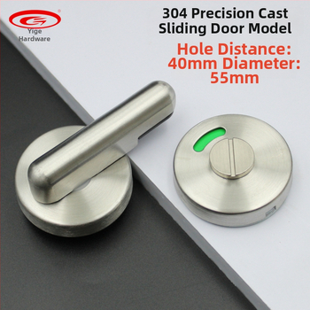 Κύκλινο κλείδωμα για διαχωρισμό δημόσιας τουαλέτας – ανοξείδωτο ατσάλι 304, φινίρισμα οξείδωσης με γραμμώσεις, μοντέλο 10/μικρό κυκλικό κλείδωμα