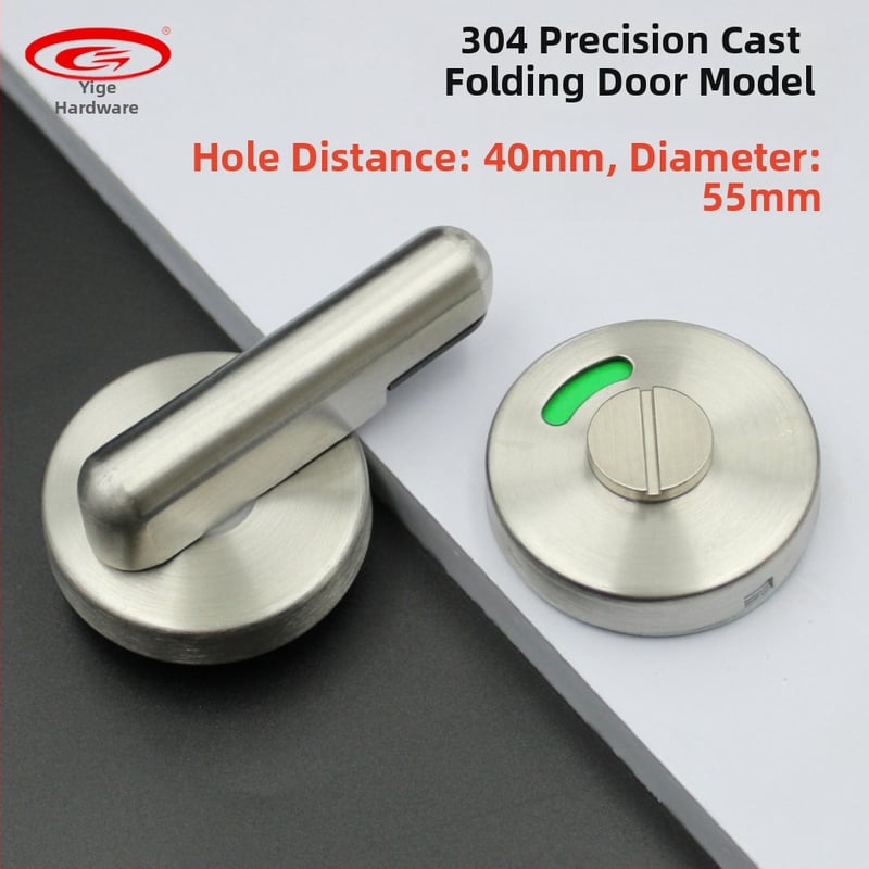 Κύκλινο κλείδωμα για διαχωρισμό δημόσιας τουαλέτας – ανοξείδωτο ατσάλι 304, φινίρισμα οξείδωσης με γραμμώσεις, μοντέλο 10/μικρό κυκλικό κλείδωμα