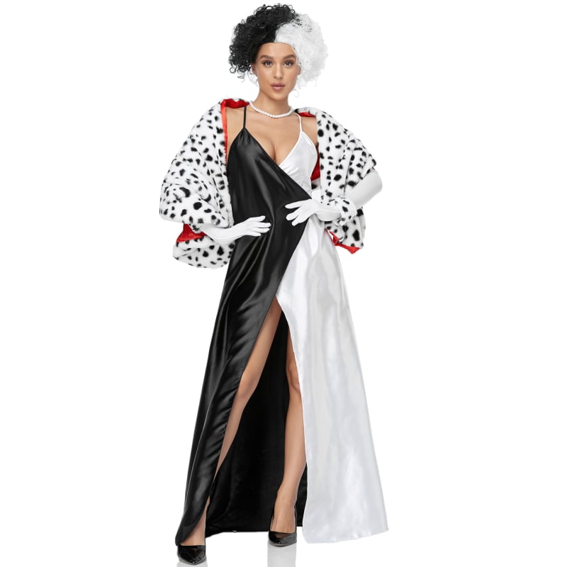 Cosplay suknja s dalmatinskim točkicama i motivom vještice za scensku izvedbu (Brand: Beauty embryo; Materijal: pamukova mješavina; Prigode: igranje igara/animacije; Spol: Žensko; Kategorija: suknja)