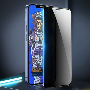 Protecție de ecran din sticlă temperată pentru seria iPhone 17 — folie frontală, finisaj mat, protecție a intimității, anti-amprentă, anti-lumină albastră, HD