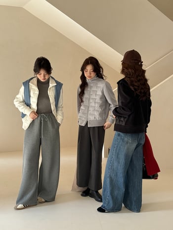 Дамско пухено яке с поларена материя, цип, стоящ яка, пълнеж от патешки пух 85–90%, дебело, дълги ръкави