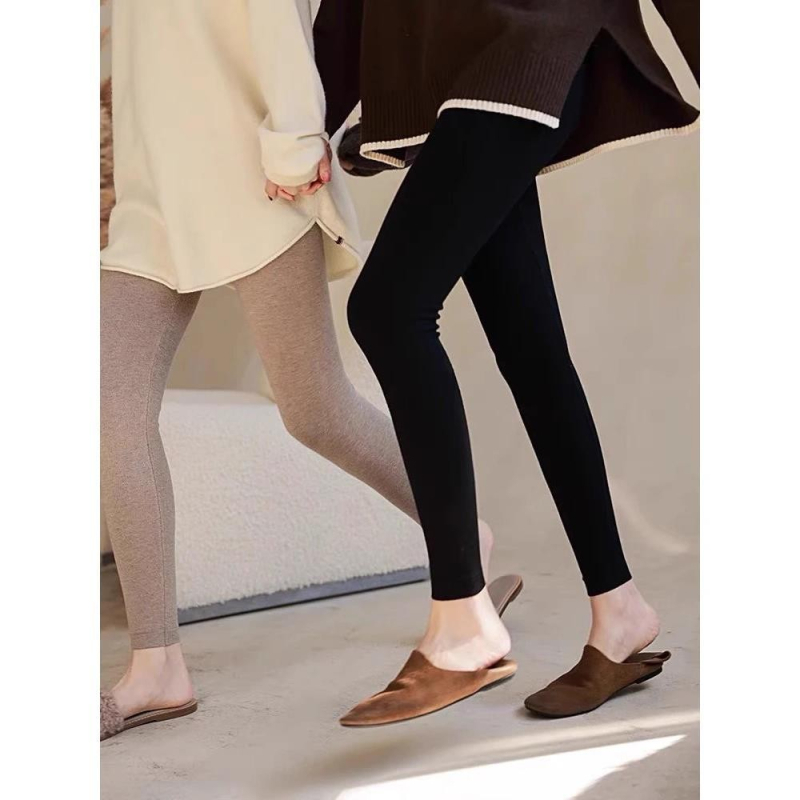 All-in-One leggings od kašmir smjese - visokog struka, uski kroj, održava toplinu, Zima 2025
