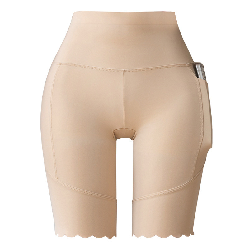 Ženske sigurnosne šorceve s podstavom Ice Silk, materijal Nylon Shark Skin, dvostruki džepovi, prozračan, visoka elastičnost