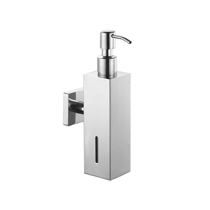 Dispenzer za tekućinu od nehrđajućeg čelika 304, zidni, ručni pritisak, moderan minimalistički stil, model 9370