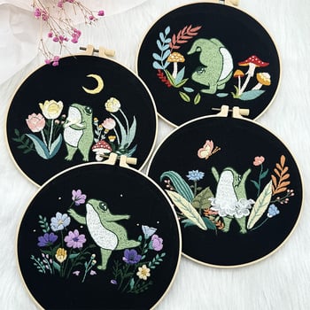 Σετ σταυροβελονιάς — Nordic στυλ (Μάρκα: Jinhao; Μοτίβο: λουλούδια/χορτάρι/φύλλα; Βελονιά Su)