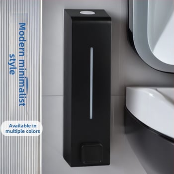 Dozator de săpun cu apăsare manuală, montat pe perete, ABS, turnare prin injecție, greutate 260 g