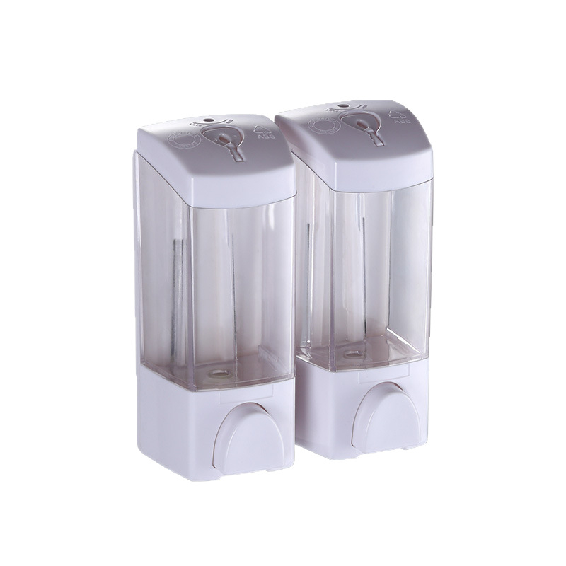 Dispenser manual de săpun ABS, capacitate 300/500 ml, acționare prin apăsare, turnare prin injecție, stil modern
