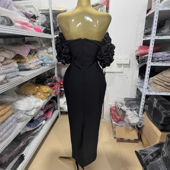 Rochie lungă din poliester, fără mâneci, decolteu în V, stil elegant, croială dintr-o singură piesă