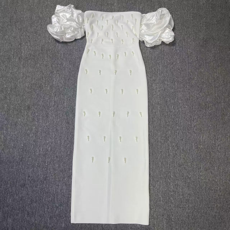 Rochie lungă din poliester, fără mâneci, decolteu în V, stil elegant, croială dintr-o singură piesă