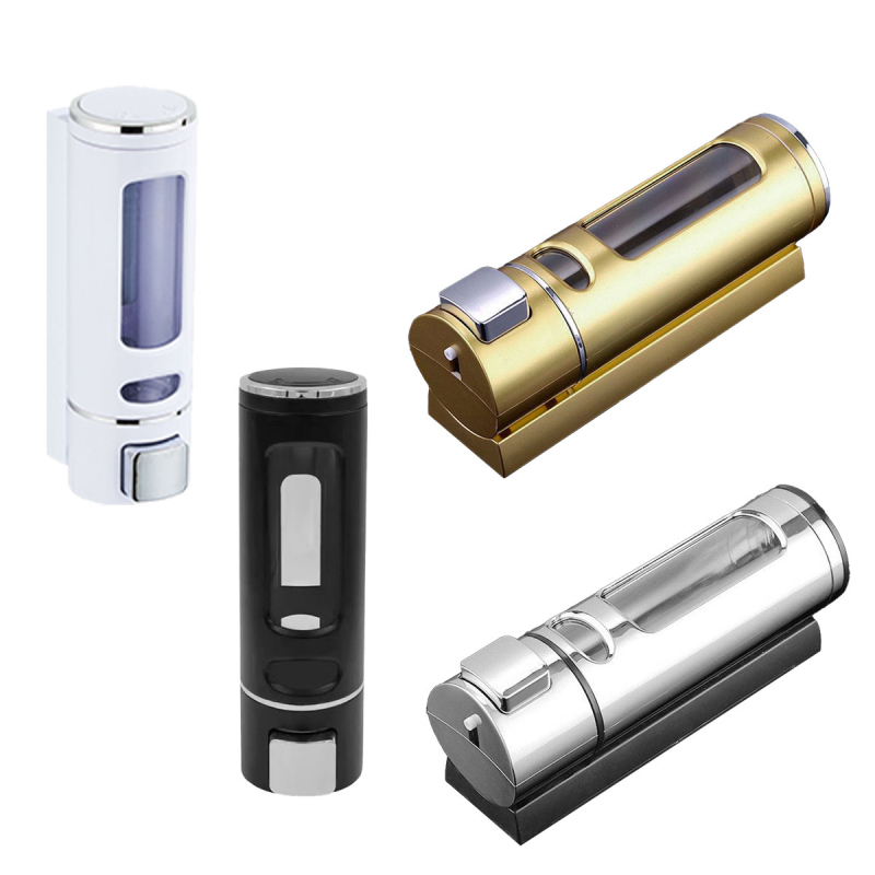 Dozator de săpun lichid, montat pe perete, acționare manuală; material: plastic; stil minimalist; marcă Sheng Ruijia; model 9551