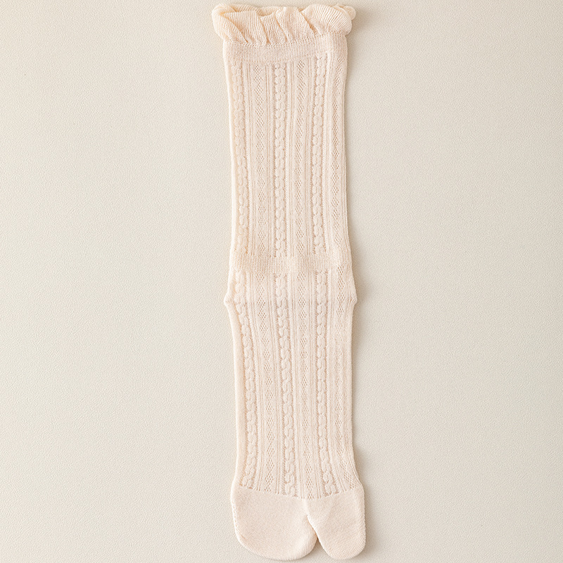 Ženske čarape s podijeljenim prstima, pamuk, srednja duljina, protuklizne, upijanje znoja, japanski casual stil