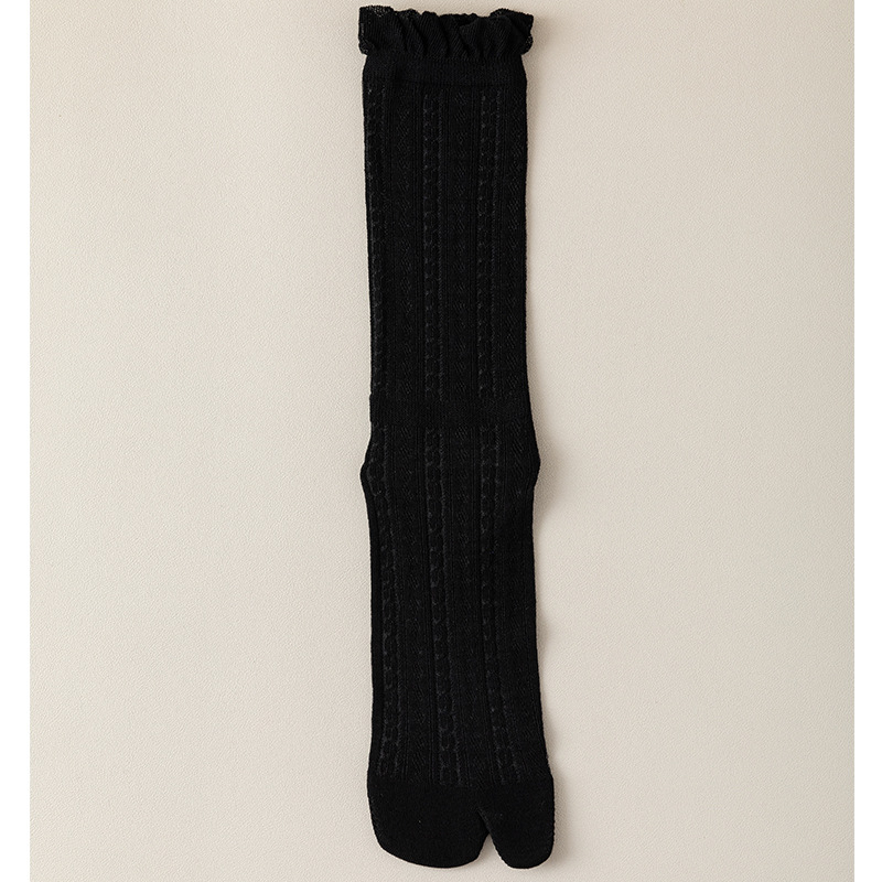 Ženske čarape s podijeljenim prstima, pamuk, srednja duljina, protuklizne, upijanje znoja, japanski casual stil