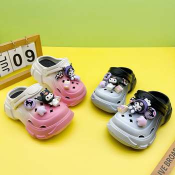 Sandale pentru fete cu partea superioară EVA, degete închise, casual, fără căptușeală, pentru interior și exterior, vârsta 4-12 ani