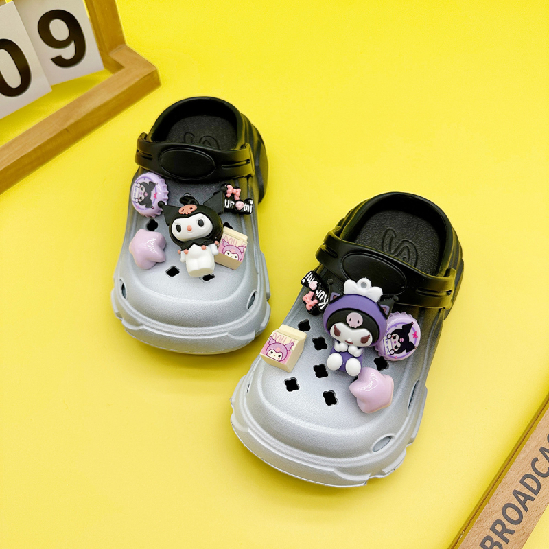 Sandale pentru fete cu partea superioară EVA, degete închise, casual, fără căptușeală, pentru interior și exterior, vârsta 4-12 ani