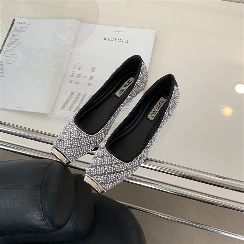 Pantofi Mary Jane cu vârf pătrat, fără șireturi, talpă din cauciuc, partea superioară din piele sintetică, toc mic