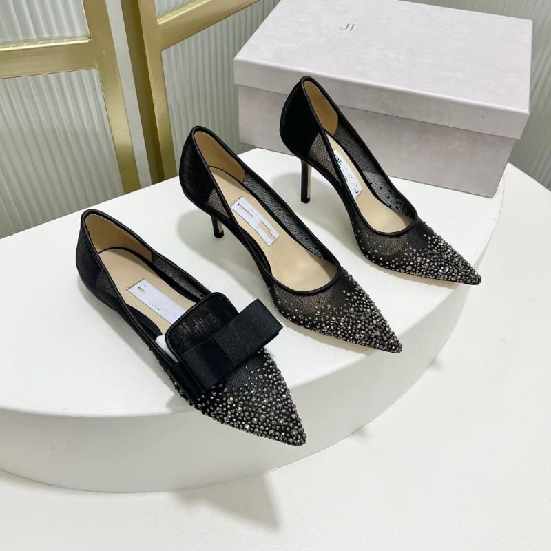 Pantofi de nuntă pentru femei, vârf ascuțit, din plasă, toc 6-8 cm, căptușeală din piele naturală