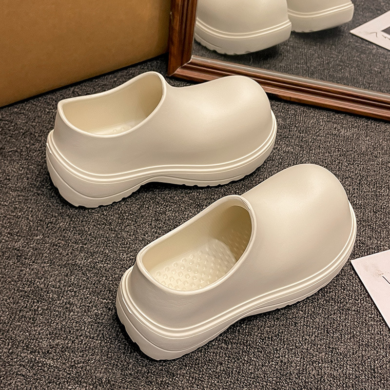 Unisex EVA esőcsizmák felnőtteknek, alacsony szár, vastag talp, 3–5 cm sarok, minden évszak