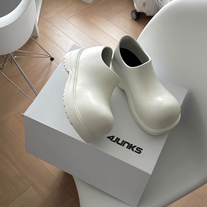 Unisex EVA esőcsizmák felnőtteknek, alacsony szár, vastag talp, 3–5 cm sarok, minden évszak