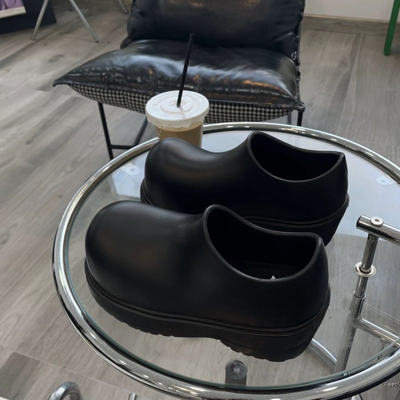 Unisex EVA esőcsizmák felnőtteknek, alacsony szár, vastag talp, 3–5 cm sarok, minden évszak