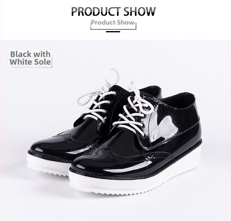 Női esőcsizmák (Vízálló, Csúszásmentes talp, PVC felsőrész, Csíkos mintázat, Alacsony sarok 1–3 cm)