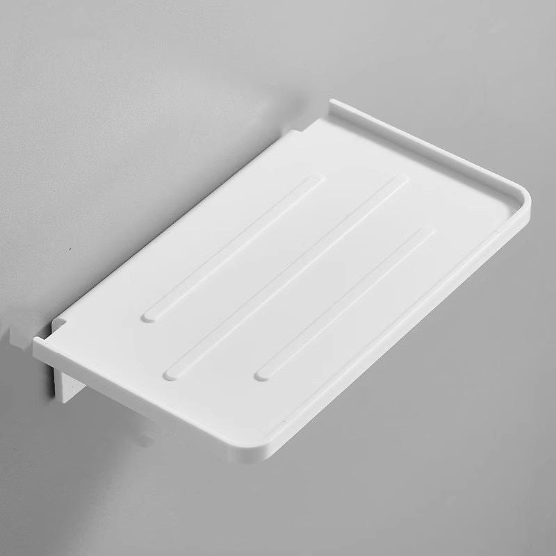 Zidni držač toaletnog papira s plastičnom kutijom za maramice, bez rupa, kompatibilan s maramicama koje se izvlače, moderan minimalistički stil, višefunkcionalan